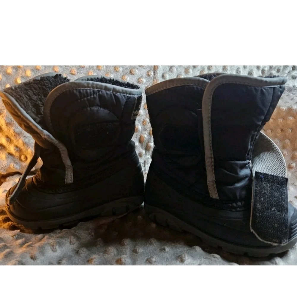 Kamik‎ Kids Toddler Black Waterproof Lined Snow Boots Size 6